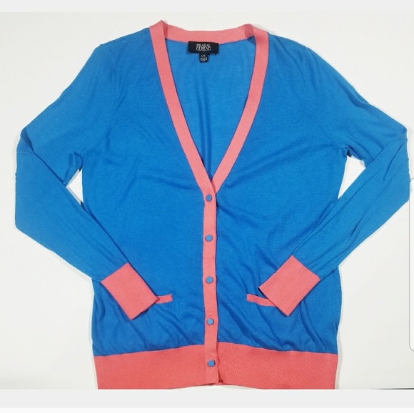 Vintage Sweaters - 80s 90s Bubble Gum Bright Colored Cardigan